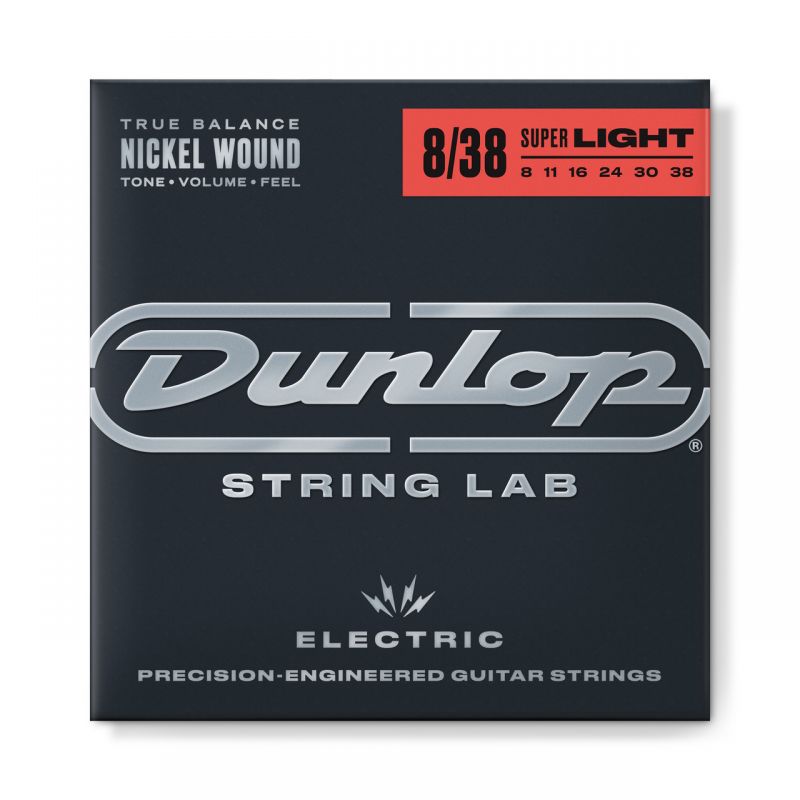 Набор струн DUNLOP DEN0838 NICKEL WOUND ELECTRIC GUITAR STRINGS (08-38)